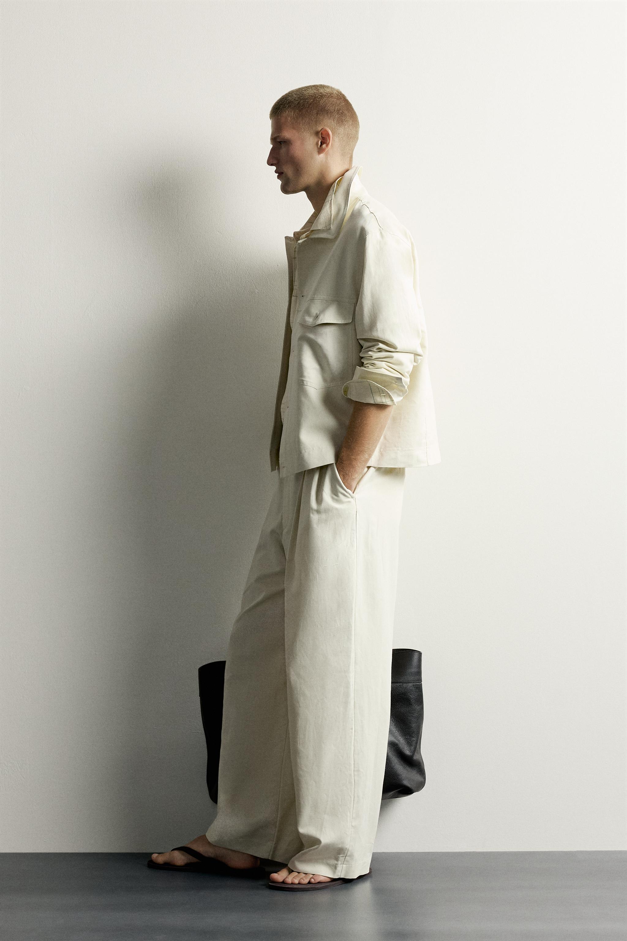 SURCHEMISE RELAXED FIT EN COTON ET LIN